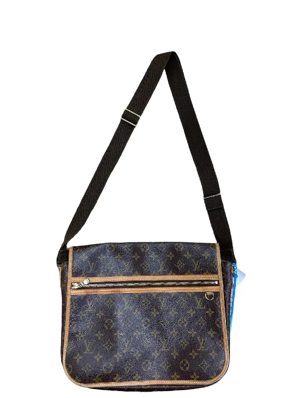 Louis Vuitton bags with a chain - link trim and a leather body for a modern edgeHandbag Luxury Designer By Louis Vuitton Bosphore Messenger Bag Monogram canvas GM  Size: Medium