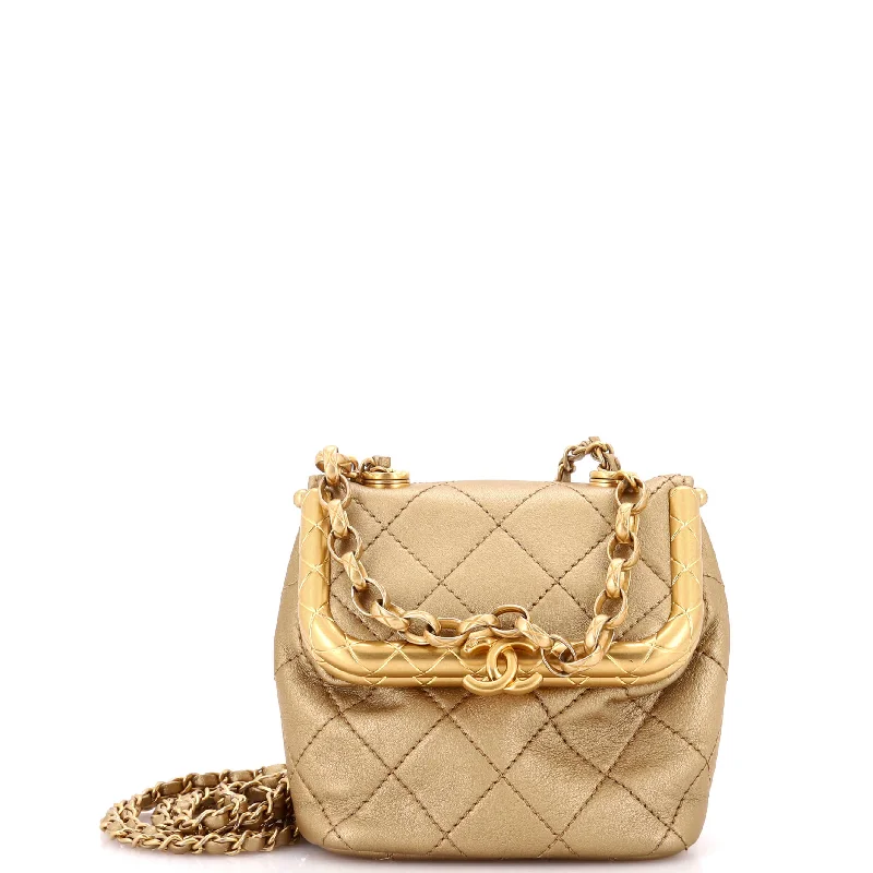 Christian Dior handbags with a removable shoulder strap for versatilityMy Crush Bag Quilted Lambskin Micro