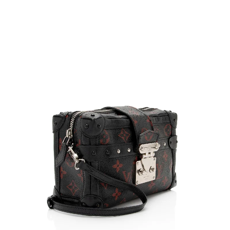 Louis Vuitton bags with a chain - link trim and a leather body for a modern edgeLouis Vuitton Limited Edition Monogram Infrarouge Petite Malle Soft Bag (qVIXct)