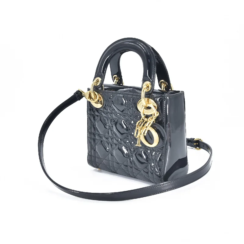 Christian Dior handbags with a back - pocket for quick storageMini Lady Dior Bag