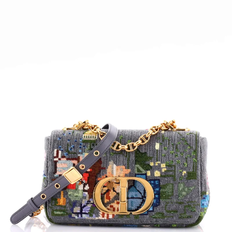 Christian Dior handbags with a detachable mirror for on - the - go touch - upsCaro Bag Embroidered Canvas Small