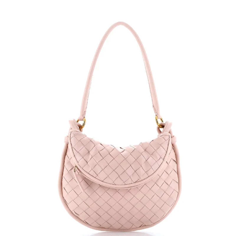 Christian Dior crossbody bags with a front - flap pocket for easy accessGemelli Shoulder Bag Intrecciato Leather Small