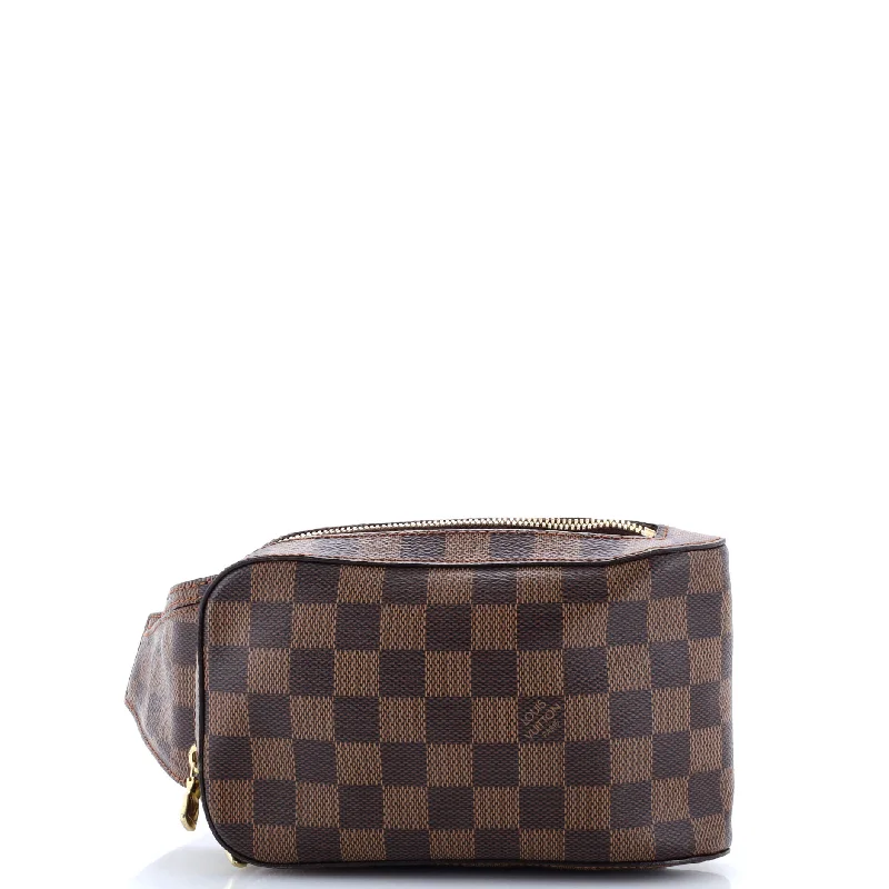 Christian Dior bags with a side - pocket for holding a water bottleGeronimos Waist Bag Damier