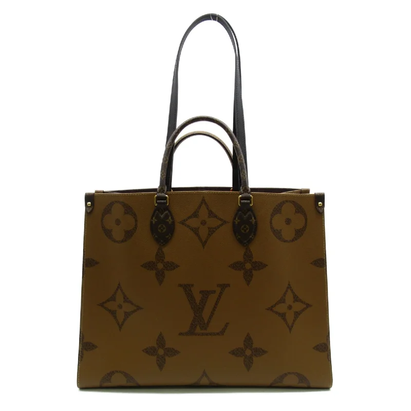 Louis Vuitton bags with a chain - link trim and a leather body for a modern edgeLOUIS VUITTON On the go GM Brown Monogram PVC coated canvas M45320