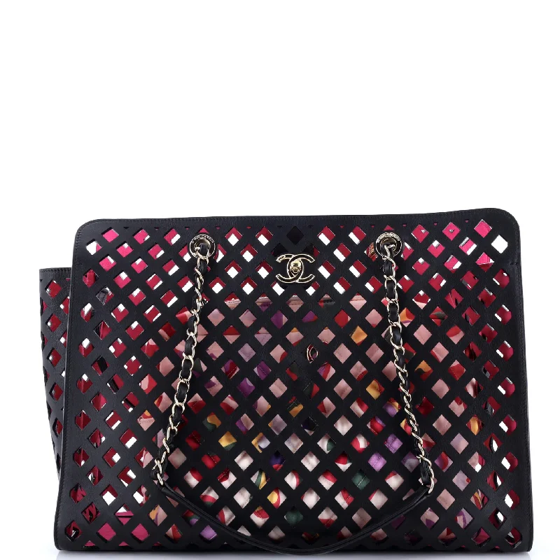 Contemporary Christian Dior handbags with a unique shapeShopping Tote Perforated Leather Large