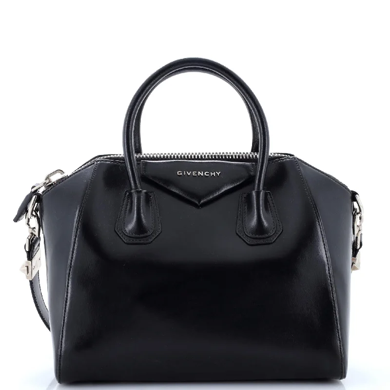 Contemporary Christian Dior handbags with a unique shapeAntigona Bag Glazed Leather Medium