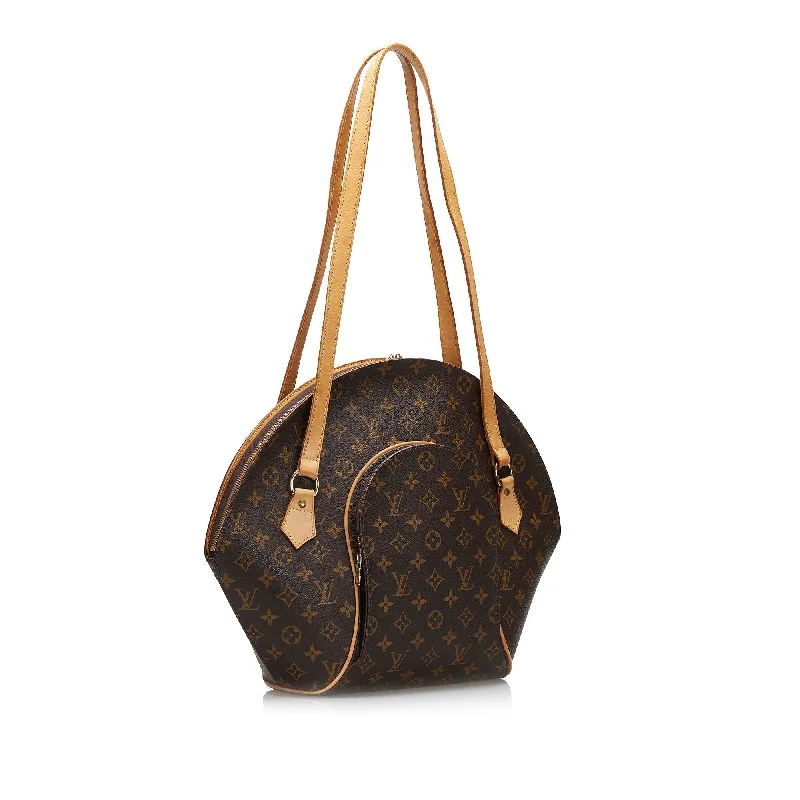 Louis Vuitton bags with a chain - link trim and a leather body for a modern edgeLouis Vuitton Ellipse GM Monogram Canvas