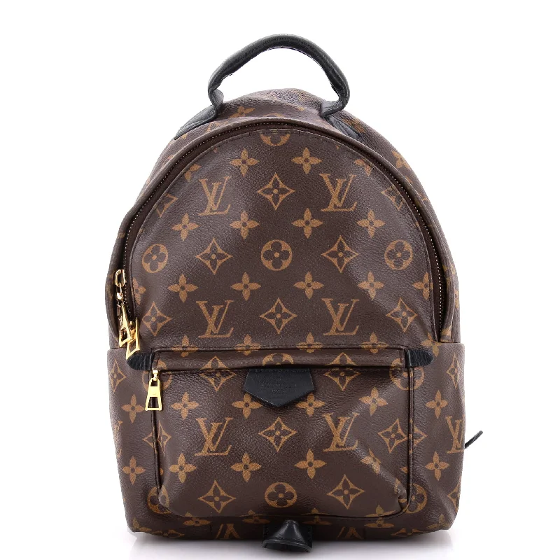 Christian Dior tote bags with a printed Dior logo on the frontPalm Springs Backpack Monogram Canvas PM