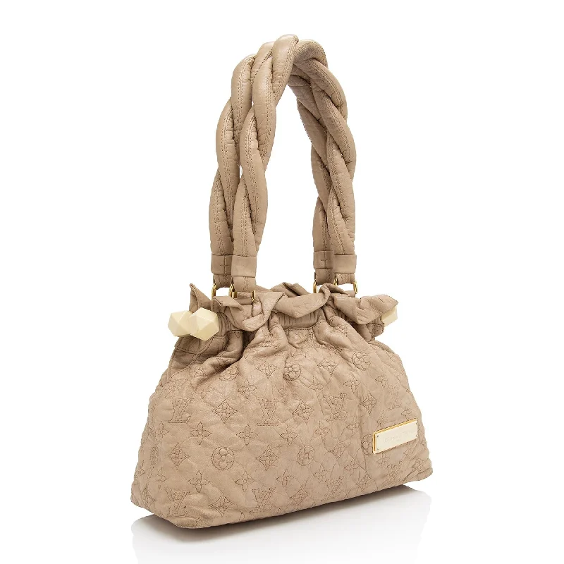 Louis Vuitton bags with a chain - link trim and a leather body for a modern edgeLouis Vuitton Limited Edition Olympe Stratus PM Satchel (9YFo3C)