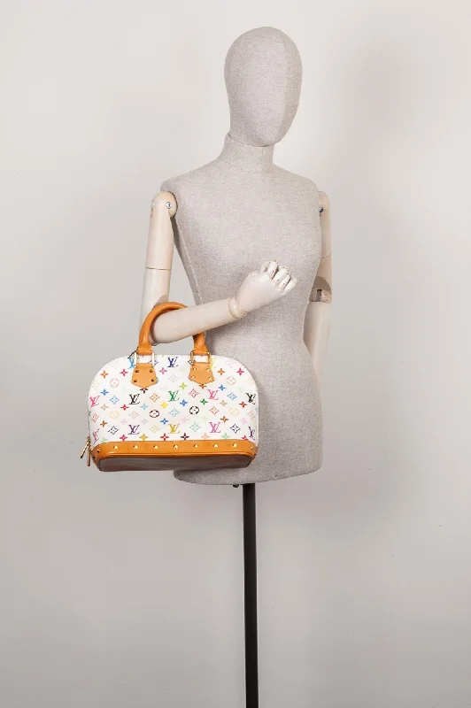 Louis Vuitton bags with a chain - link trim and a leather body for a modern edgeLOUIS VUITTON Alma Bag PM MNG Multicolor