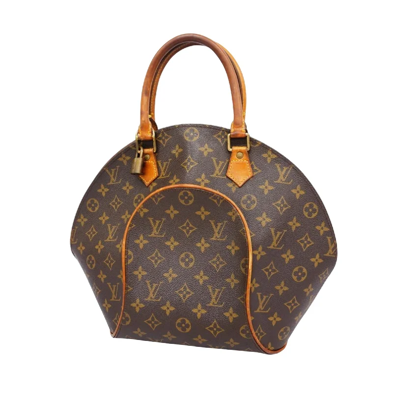 Louis Vuitton bags with a chain - link trim and a leather body for a modern edgeLOUIS VUITTON Ellipse Handbag