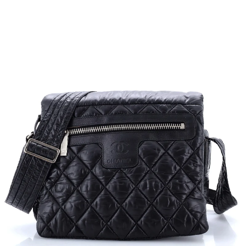 Christian Dior handbags with a snap - button closure and a decorative buckleCoco Cocoon Messenger Bag Quilted Nylon Medium