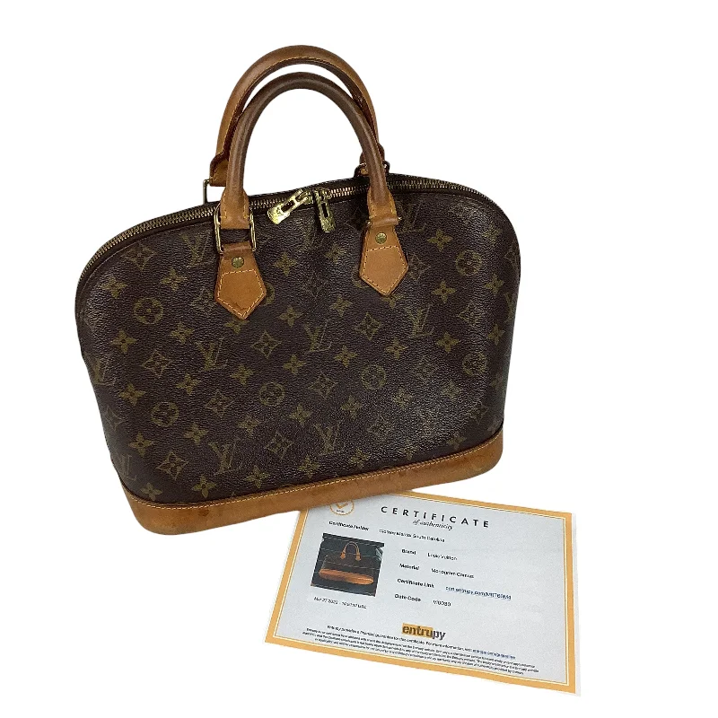 Louis Vuitton bags with a chain - link trim and a leather body for a modern edgeHandbag Luxury Designer By Louis Vuitton  Size: Medium