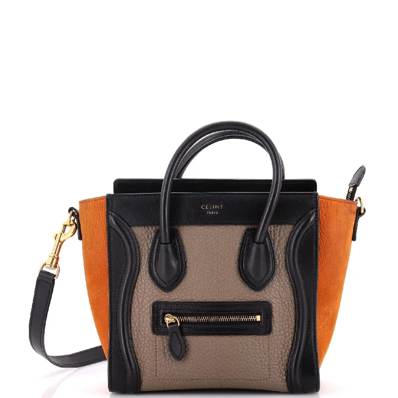 Christian Dior Saddle bags with a distressed leather finishTricolor Luggage Bag Leather Nano