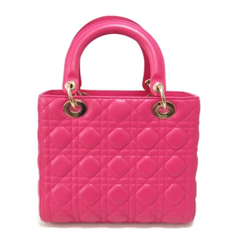 High - fashion Christian Dior bags with a geometric patternMedium Cannage Leather Lady Dior