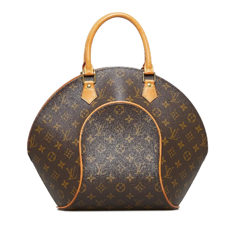 Louis Vuitton bags with a chain - link trim and a leather body for a modern edgeLouis Vuitton Ellipse MM Monogram Canvas