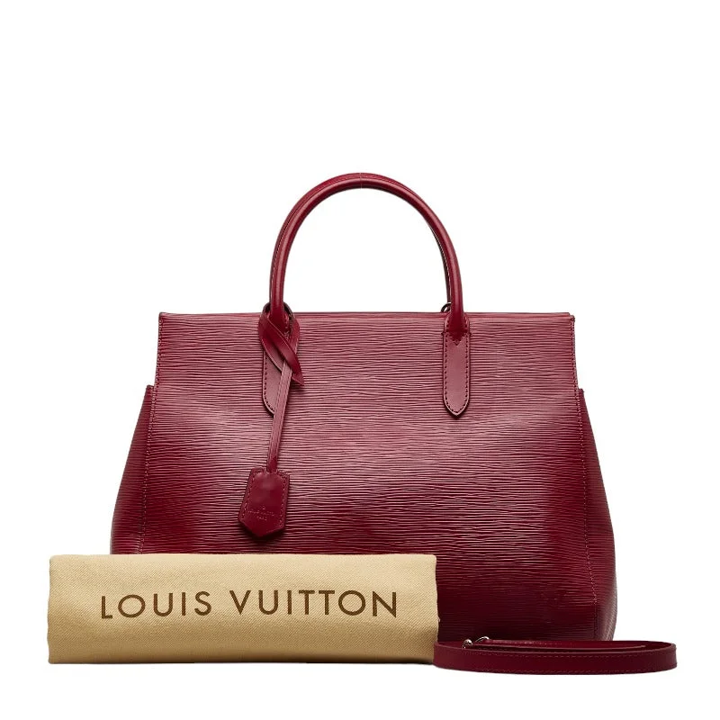 Louis Vuitton bags with a chain - link trim and a leather body for a modern edgeLouis Vuitton Epi Marley MM Handbag Shoulder Bag 2WAY M94615 Fushia Pearl Leather  Louis Vuitton