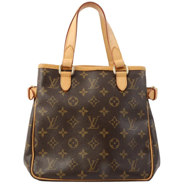 Louis Vuitton bags with a chain - link trim and a leather body for a modern edgeLouis Vuitton 2005 Made Canvas Monogram Batignolles Brown