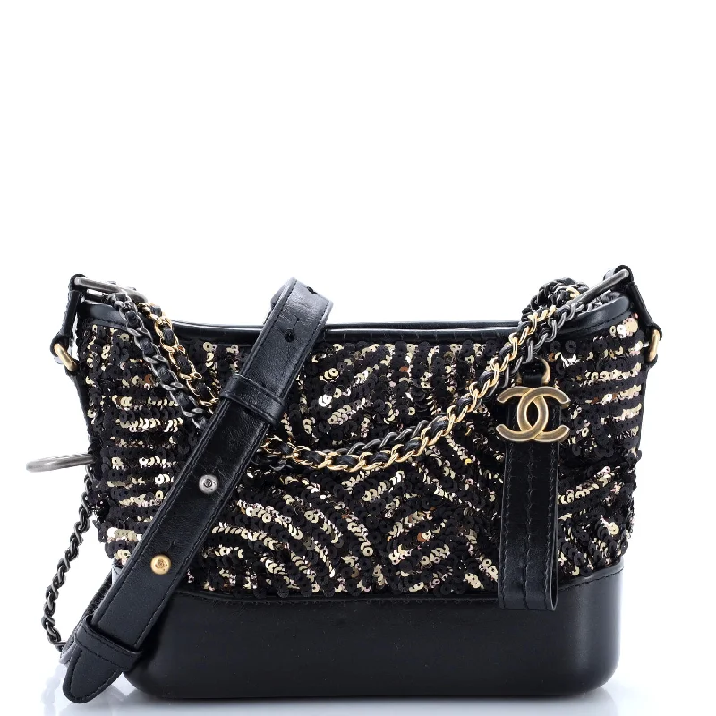 Christian Dior bags with a zip - top closure and multiple compartmentsGabrielle Hobo Sequins Small