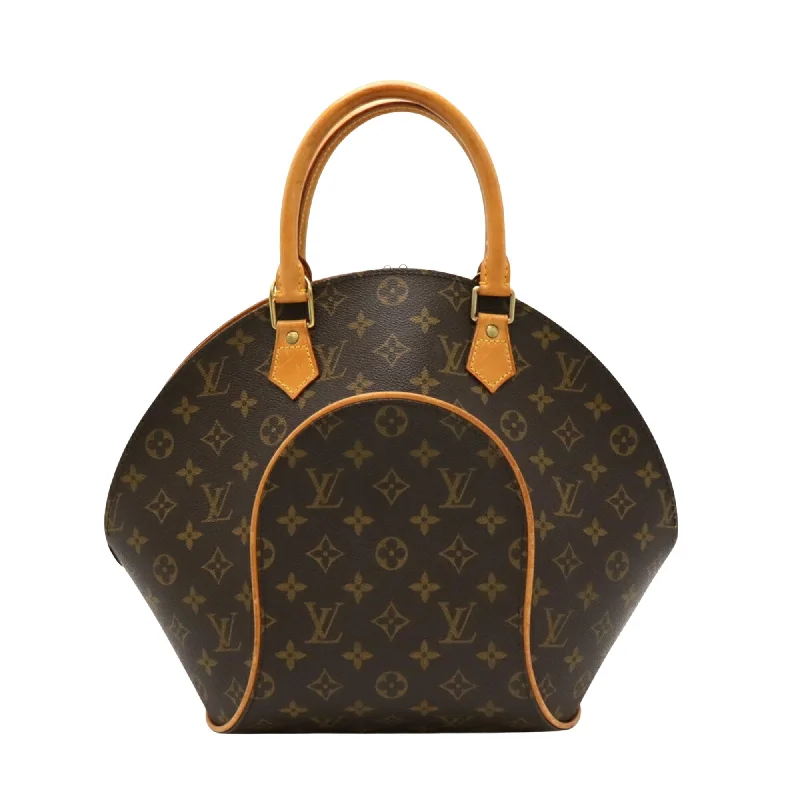 Louis Vuitton bags with a chain - link trim and a leather body for a modern edgeLOUIS VUITTON Ellipse Handbag