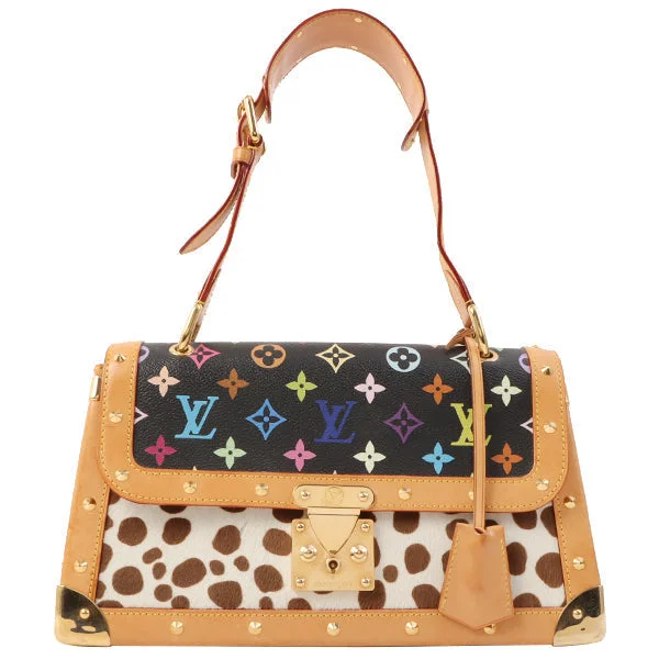 Louis Vuitton bags with a chain - link trim and a leather body for a modern edgeLouis Vuitton 2003 Made Sac Dalmatian White/ Black/ Multi