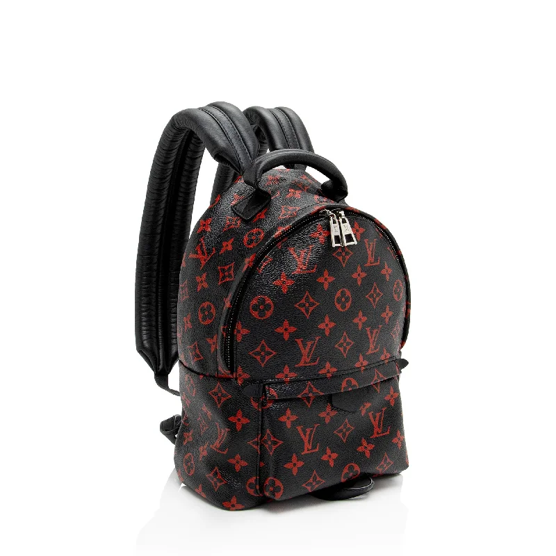 Louis Vuitton bags with a chain - link trim and a leather body for a modern edgeLouis Vuitton Limited Edition Monogram Infrarouge Palm Springs PM Backpack (pv2ZIn)