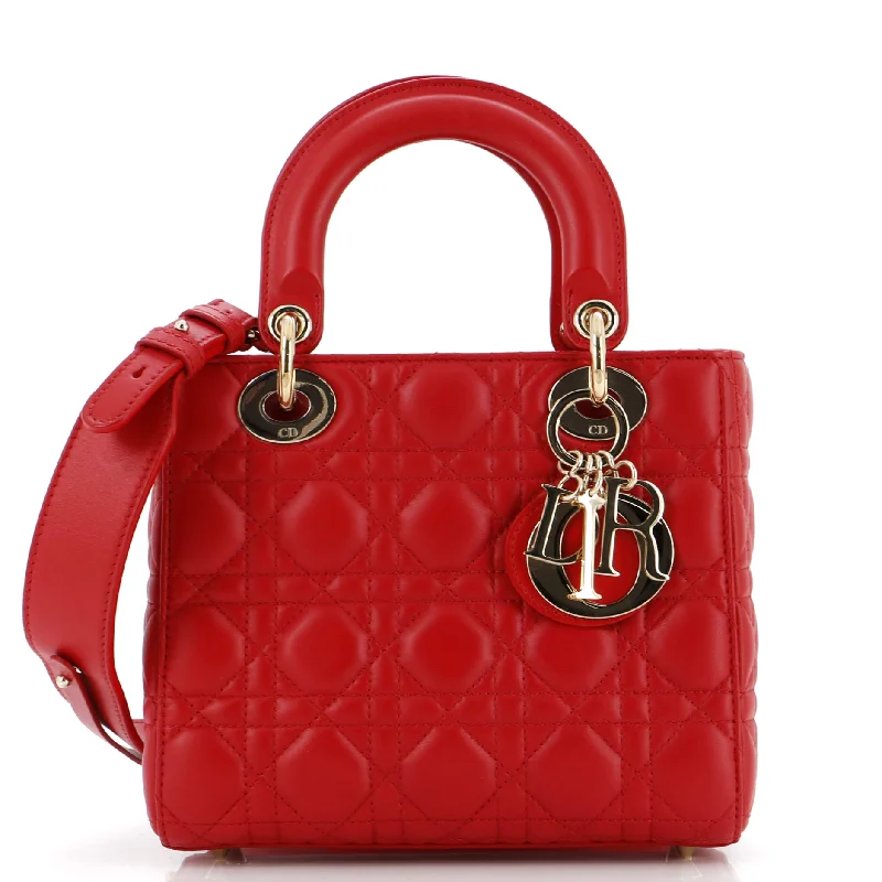 Trendsetting Christian Dior crossbody bags with a colorful strapMy ABCDior Lady Dior Bag Cannage Quilt Lambskin