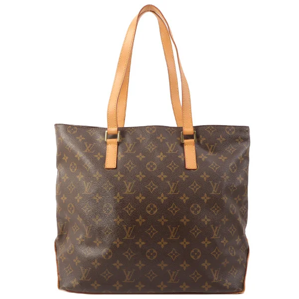 Louis Vuitton bags with a chain - link trim and a leather body for a modern edgeLouis Vuitton 2001 Made Canvas Monogram Cabas Mezzo Brown