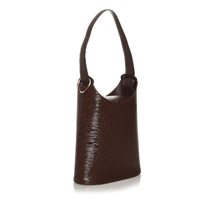 Louis Vuitton bags with a chain - link trim and a leather body for a modern edgeLouis Vuitton Epi Sac Verseau (28396)