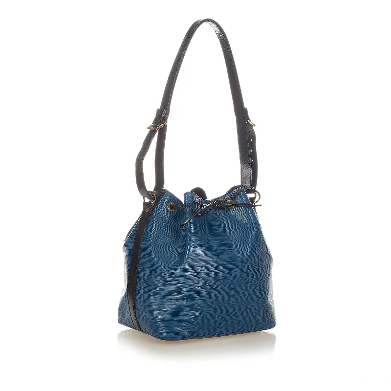 Louis Vuitton bags with a chain - link trim and a leather body for a modern edgeLouis Vuitton Epi Petit Bicolor Noe (SHG-37814)