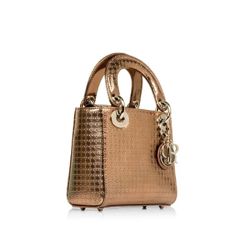 Christian Dior bags with a zip - top closure and multiple compartmentsMini Lady Dior