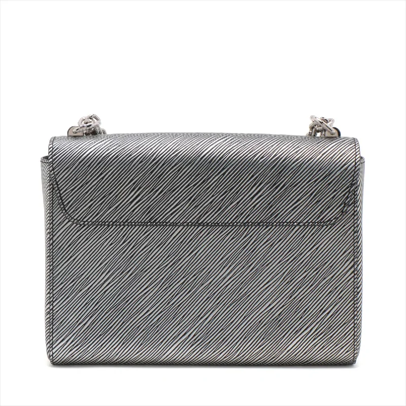 Louis Vuitton bags with a chain - link trim and a leather body for a modern edgeLouis Vuitton Epi Metal Twist MM M54855